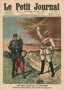 Båda sidor om gränsen, framsidans illustration från 